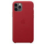 Official Apple iPhone 11 Pro Case Leather Back Cover Red MWYF2ZM/A