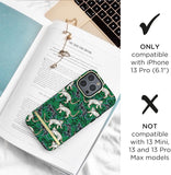 Richmond & Finch iPhone 13 Pro Case Green Leopard