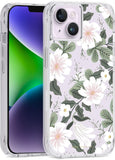 Rifle Paper Co iPhone 14 Plus Case 10ft Drop Protection Back Cover White Willow
