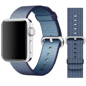 Official Apple Watch Woven Nylon Strap 42mm Midnight Blue Demo 3C885AM/A