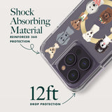Rifle Paper Co iPhone 14 Pro Max Case MagSafe 12ft Drop Protection Dog Days