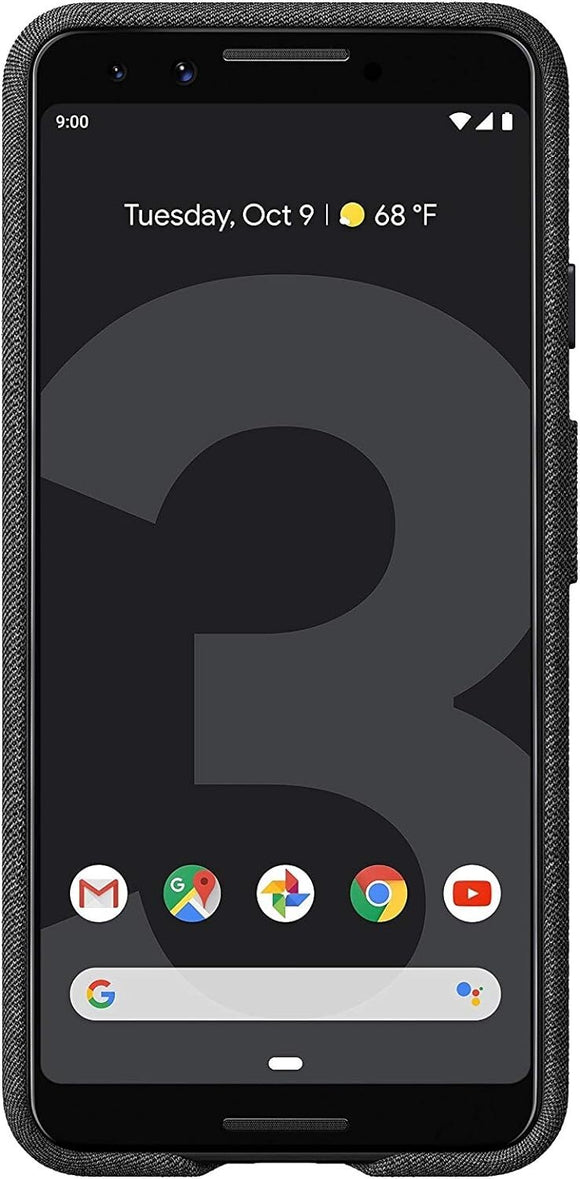 Official Google Pixel 3 XL Case Fabric Back Cover Carbon Black