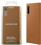 Official Samsung Galaxy Note 10 Leather Cover  Back Case - Camel EF-VN970LAEGWW
