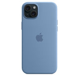 Official Apple iPhone 15 Plus Case Silicone MagSafe Winter Blue - Unboxed