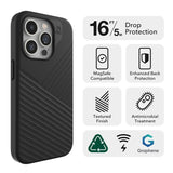ZAGG iPhone 15 Pro Max Case Denali Snap Black