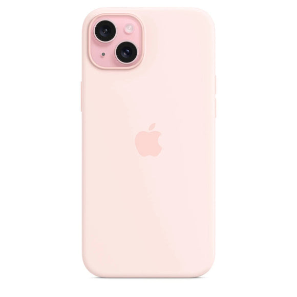 Official Apple iPhone 15 Plus Case Silicone MagSafe Light Pink - Unboxed