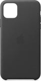 Official Apple iPhone 11 Pro Max Case Leather Back Cover Black MX0E2ZM/A