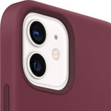 Official APPLE iPhone 12 Mini Case MagSafe Silicone Back Cover Plum MHKQ3ZM/A