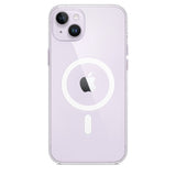 Official Apple iPhone 14 Plus Case Magsafe Silicone Leather Clear Case