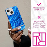Richmond & Finch iPhone 14 Case Blue Waves