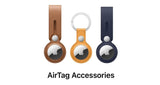 Official Apple AirTag Holder Leather Loop - California Poppy AirTag NOT Included