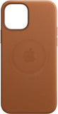 Official Apple iPhone 12 Pro Max Case Leather MagSafe Saddle Brown MHKL3ZE/A