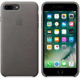 Official Apple iPhone 7 Plus 8 Plus Leather Case - Storm Grey Cover MMYE2ZM/A