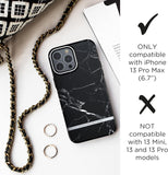 Richmond & Finch iPhone 13 Pro Max Case Black Marble