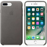 Official Apple iPhone 7 Plus 8 Plus Leather Case - Storm Grey Cover MMYE2ZM/A