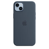 Official Apple iPhone 14 Plus Case Silicone MagSafe Cover Storm Blue - Open Box