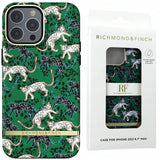 Richmond & Finch iPhone 13 Pro Max Case Green Leopard