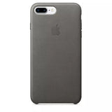 Official Apple iPhone 7 Plus 8 Plus Leather Case - Storm Grey Cover MMYE2ZM/A
