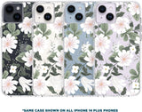 Rifle Paper Co iPhone 14 Plus Case 10ft Drop Protection Back Cover White Willow