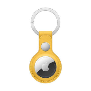 Official Apple AirTag Leather Key Ring - Meyer Lemon