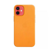 Official Apple iPhone 12 Mini Leather Case with MagSafe - California Poppy