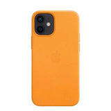 Official Apple iPhone 12 Mini Leather Case with MagSafe - California Poppy