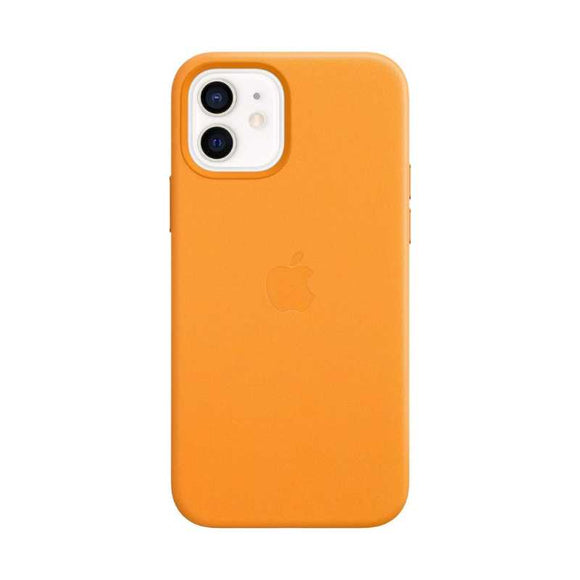 Official Apple iPhone 12 Mini Leather Case with MagSafe - California Poppy