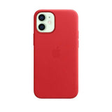 Official Apple iPhone 12 Mini Leather Case with MagSafe - Scarlet