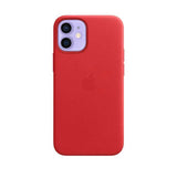 Official Apple iPhone 12 Mini Leather Case with MagSafe - Scarlet