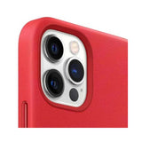 Official Apple iPhone 12 Pro Max Leather Case with MagSafe - Scarlet