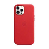 Official Apple iPhone 12 Pro Max Leather Case with MagSafe - Scarlet