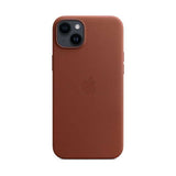 Official Apple iPhone 14 Plus Leather Case with MagSafe - Umber