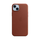 Official Apple iPhone 14 Plus Leather Case with MagSafe - Umber