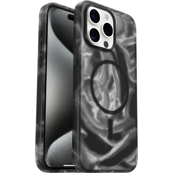 OtterBox iPhone 15 Pro Max Case Figura Silicone Cover MagSafe Boba Sorbet