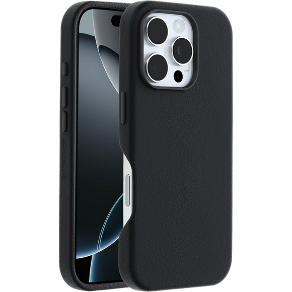 OtterBox Symmetry Series Cactus Leather MagSafe Case iPhone 16 Pro Noir Ash