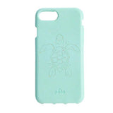 Pela iPhone 6/6s/7/8/SE Sustainable Back Case - Ocean Turquoise (Turtle Edition)