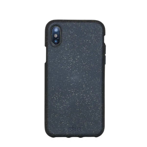 Pela iPhone X Case Sustainable Case - Black Hemp