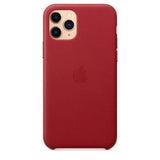 Apple iPhone 11 Pro Case Leather Back Cover Red - GV8 Tech