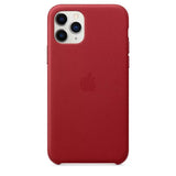 Apple iPhone 11 Pro Case Leather Back Cover Red - GV8 Tech