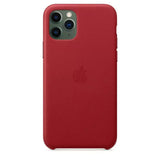 Apple iPhone 11 Pro Case Leather Back Cover Red - GV8 Tech