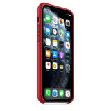 Apple iPhone 11 Pro Case Leather Back Cover Red - GV8 Tech