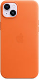 Apple iPhone 14 Plus Case Leather MagSafe Orange - GV8 Tech
