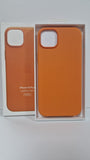 Apple iPhone 14 Plus Case Leather MagSafe Orange - GV8 Tech