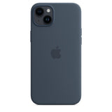 Apple iPhone 14 Plus Case Silicone MagSafe Cover Storm Blue - GV8 Tech