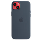 Apple iPhone 14 Plus Case Silicone MagSafe Cover Storm Blue - GV8 Tech