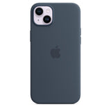 Apple iPhone 14 Plus Case Silicone MagSafe Cover Storm Blue - GV8 Tech