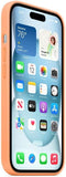 Apple iPhone 15 Case Silicone MagSafe Orange Sorbet - GV8 Tech