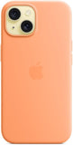 Apple iPhone 15 Case Silicone MagSafe Orange Sorbet - GV8 Tech