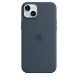 Apple iPhone 15 Plus Case Silicone MagSafe Cover Storm Blue - GV8 Tech