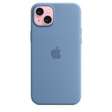 Apple iPhone 15 Plus Case Silicone MagSafe Winter Blue - GV8 Tech